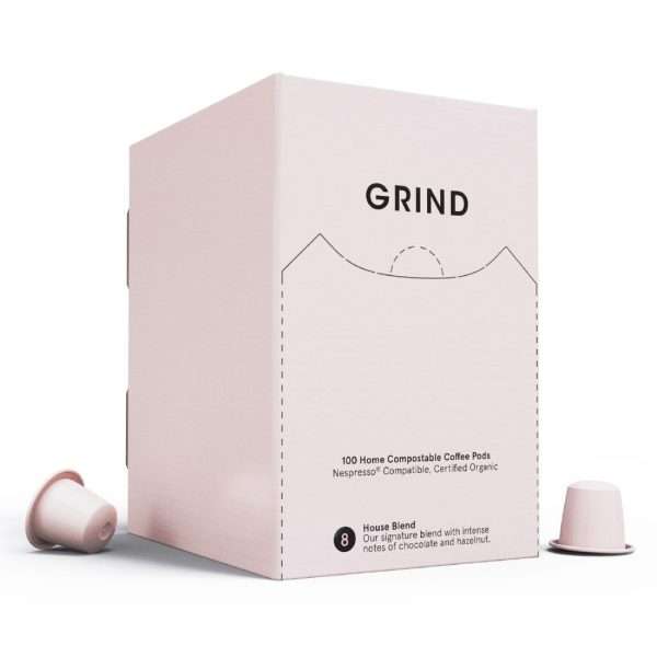 Grind Compostable Coffee Pods House Blend (Pack of 100)