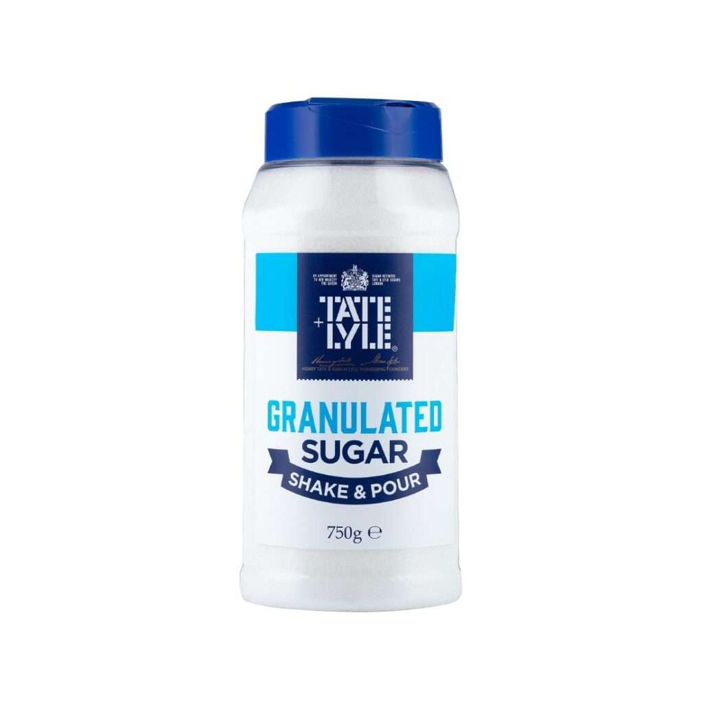 Tate & Lyle Granulated Sugar Shake Pourer Tray 750g (Pack of 6)