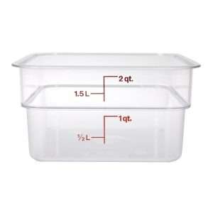 Cambro Square Polycarbonate Food Storage Container 1.9 Ltr