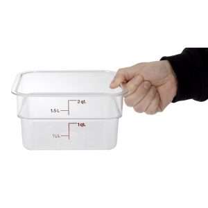 Cambro Square Polycarbonate Food Storage Container 1.9 Ltr