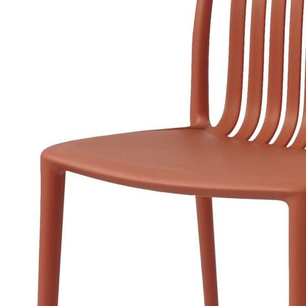 Bolero Verona Café Chairs Mild Orange (Pack of 2)