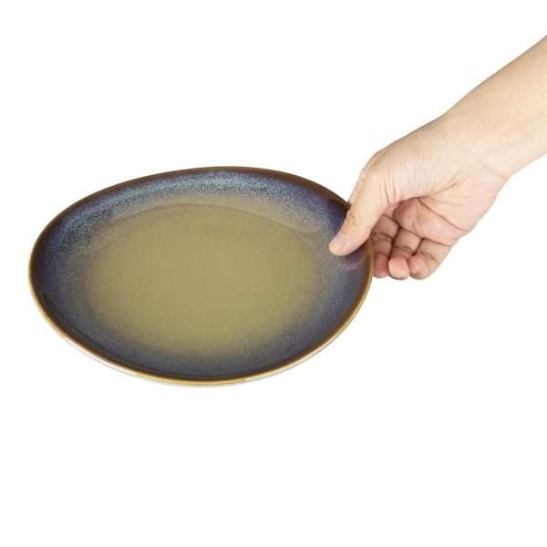 Olympia Birch Aubergine Coupe Plates 205mm (Pack of 6)
