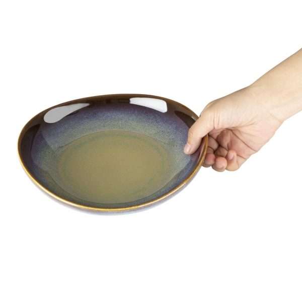 Olympia Birch Aubergine Wide Bowls 205mm (Pack of 6)