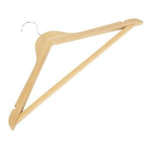 Bolero Natural Wooden Hangers (Pack of 10)