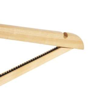 Bolero Natural Wooden Hangers (Pack of 10)
