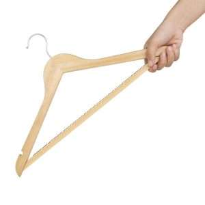 Bolero Natural Wooden Hangers (Pack of 10)
