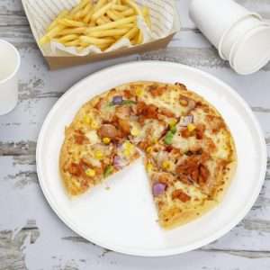 Fiesta Compostable Bagasse Round Plates 304mm (Pack of 50) 5 Fiesta Compostable Bagasse Round Plates 304mm (Pack of 50)