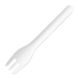 Fiesta Compostable Paper Forks 155mm (Pack of 100)