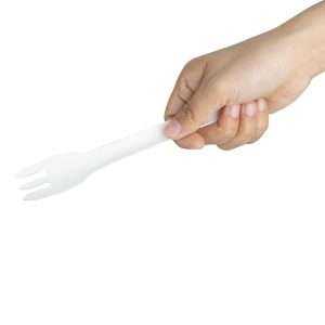 Fiesta Compostable Paper Forks 155mm (Pack of 100)