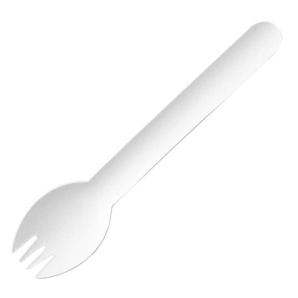 Fiesta Compostable Paper Sporks 160mm (Pack of 100)