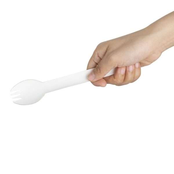 Fiesta Compostable Paper Sporks 160mm (Pack of 100)
