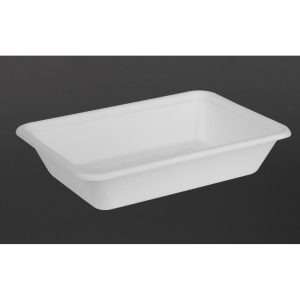 Fiesta Compostable Bagasse Food Container Bases 500ml (Pack of 100)