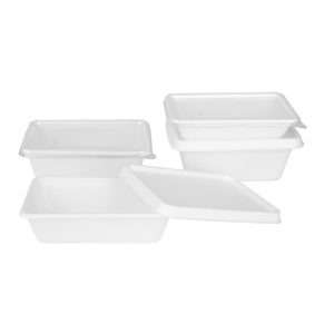 Fiesta Compostable Bagasse Food Container Bases 650ml (Pack of 100)