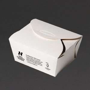 Notpla Small Takeaway Boxes White 800ml (Pack of 500)
