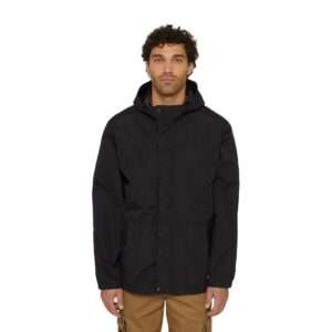 Dickies Waterproof Rain Jacket Black Size 2XL