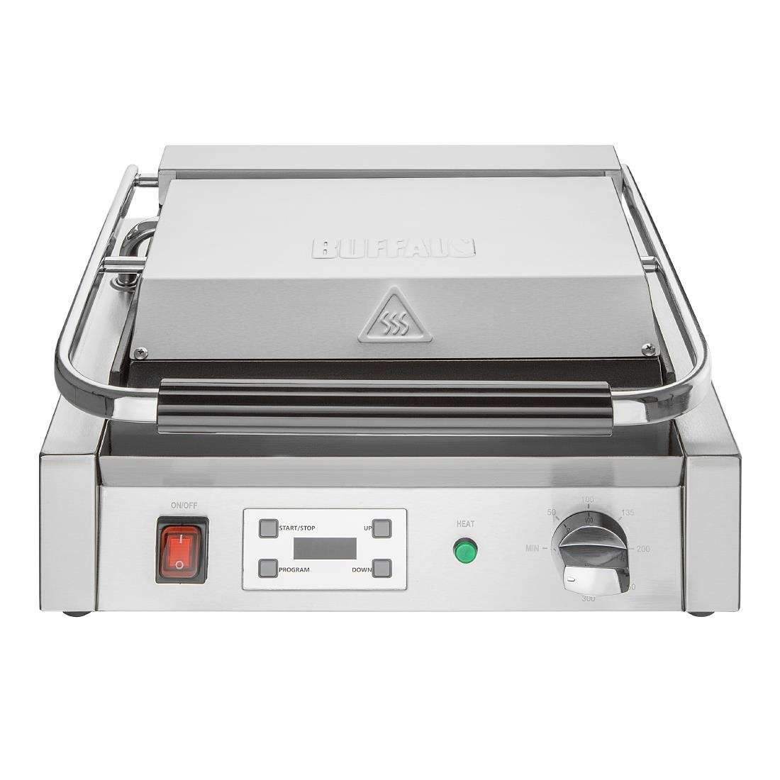 cu608_npi24-3 Buffalo Extra Large Contact Grill Ribbed Plate