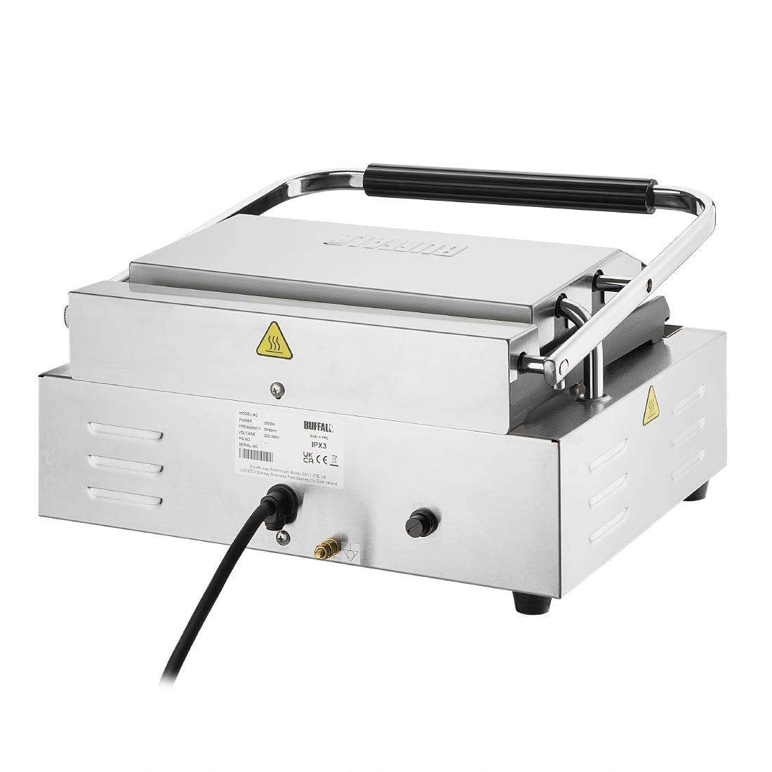 cu608_npi24-7 Buffalo Extra Large Contact Grill Ribbed Plate