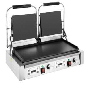 Buffalo Extra Large Contact Grill Double Flat Plate