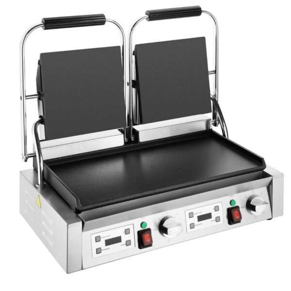 Buffalo Extra Large Contact Grill Double Flat Plate