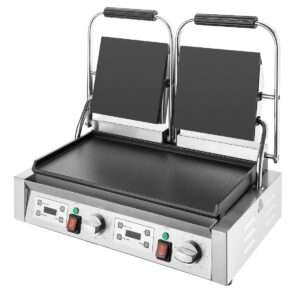 Buffalo Extra Large Contact Grill Double Flat Plate