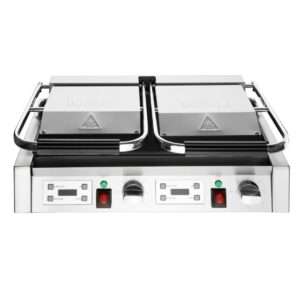 Buffalo Double Contact Grill Ribbed Plates