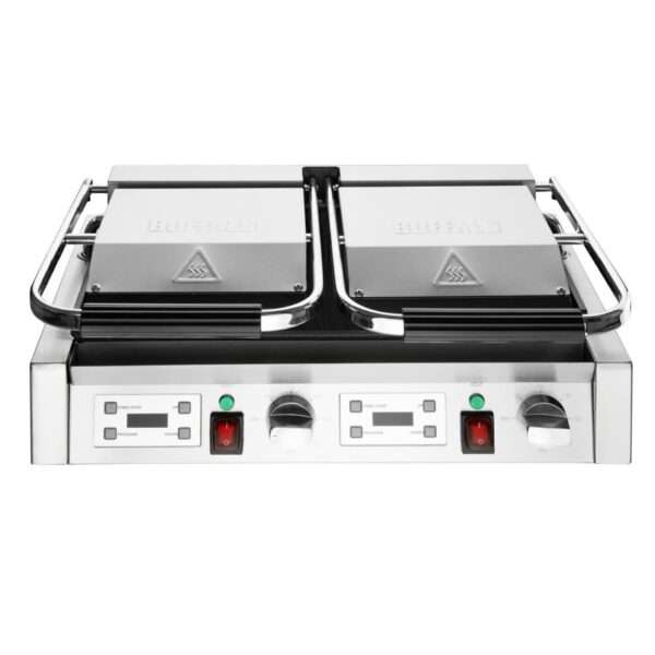 Buffalo Double Contact Grill Ribbed Plates