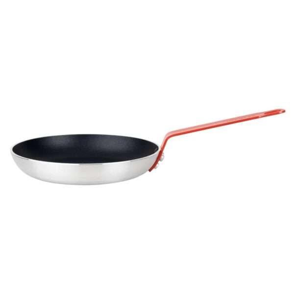 Hygiplas Aluminium Non-Stick Teflon Platinum Plus Frying Pan with Red Handle 24cm