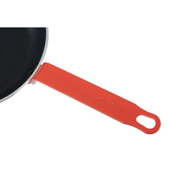 Hygiplas Aluminium Non-Stick Teflon Platinum Plus Frying Pan with Red Handle 24cm