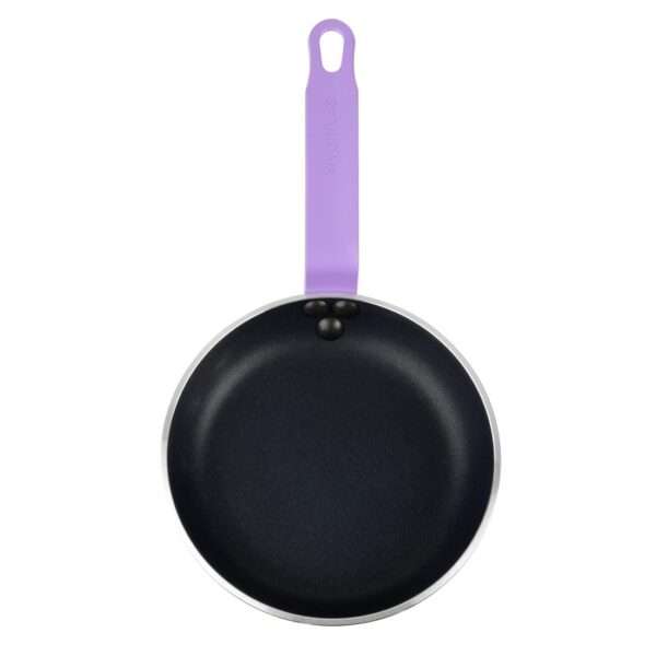 Hygiplas Aluminium Non-Stick Teflon Platinum Plus Frying Pan with Purple Handle 20cm