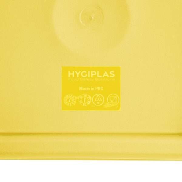 Hygiplas Square Food Storage Container Lid Yellow Small