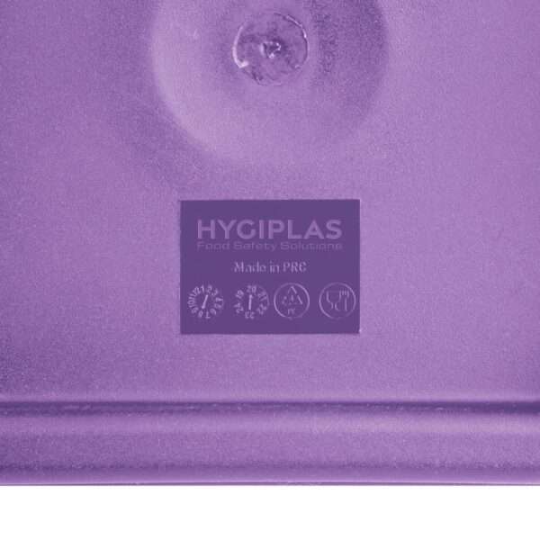 Hygiplas Square Food Storage Container Lid Purple Small