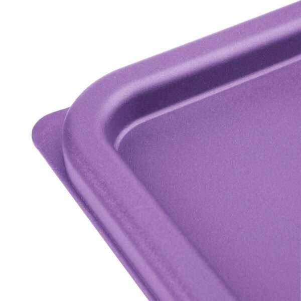 Hygiplas Square Food Storage Container Lid Purple Small