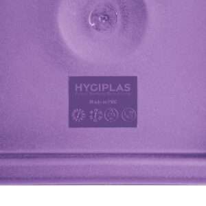 Hygiplas Square Food Storage Container Lid Purple Medium