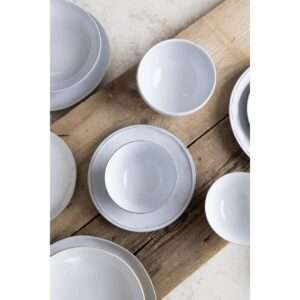 Olympia Raw Recycled Clay Charcoal Deep Bowls 140mm (Pack of 6)