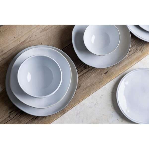 Olympia Raw Recycled Clay Charcoal Coupe Plates 260mm (Pack of 6)
