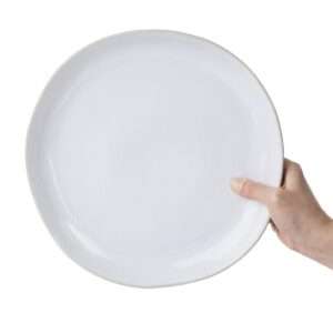 Olympia Raw Recycled Clay Natural Coupe Plates 260mm (Pack of 6)