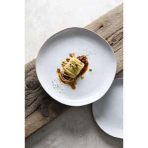 Olympia Raw Recycled Clay Natural Coupe Plates 260mm (Pack of 6)