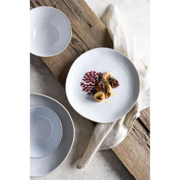 Olympia Raw Recycled Clay Natural Coupe Plates 220mm (Pack of 6)