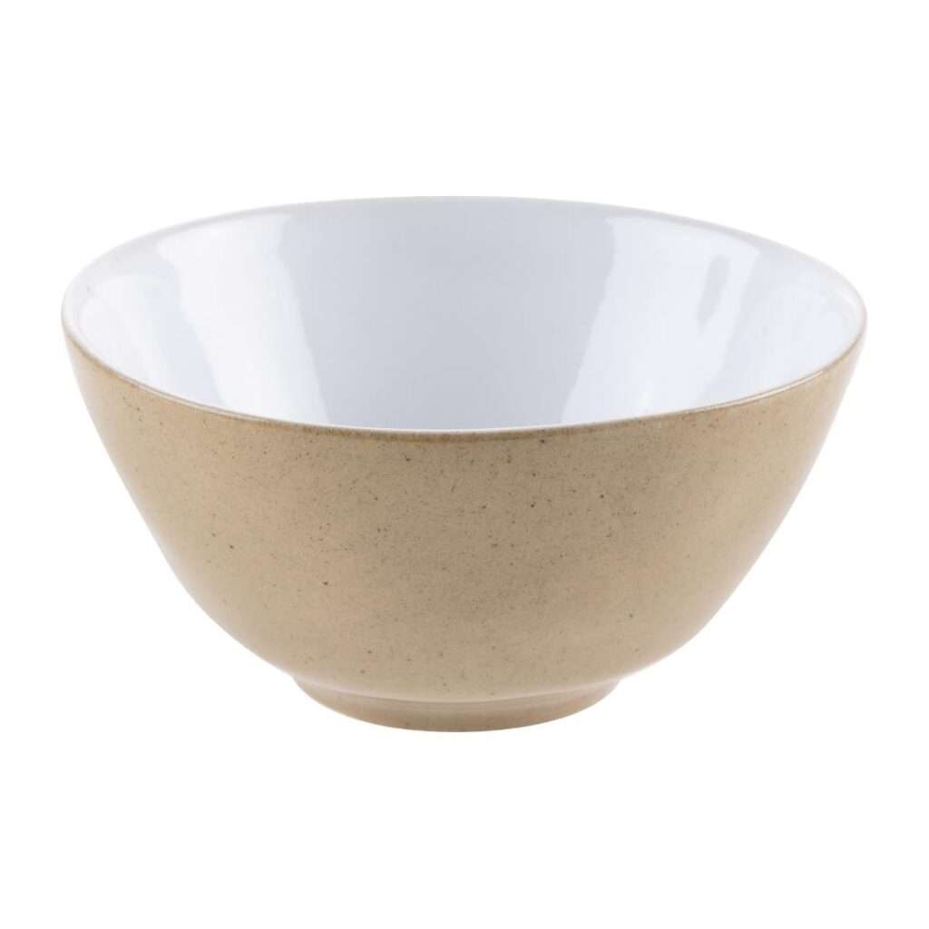 Olympia Raw Recycled Clay Natural Deep Bowls 140mm (Pack of 6)