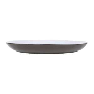 Olympia Raw Recycled Clay Charcoal Coupe Plates 260mm (Pack of 6)