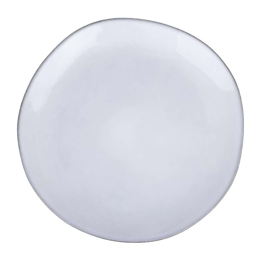 Olympia Raw Recycled Clay Charcoal Coupe Plates 220mm (Pack of 6)