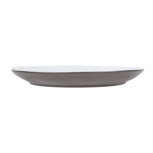 Olympia Raw Recycled Clay Charcoal Coupe Plates 220mm (Pack of 6)