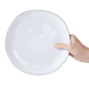 Olympia Raw Recycled Clay Charcoal Coupe Plates 220mm (Pack of 6)