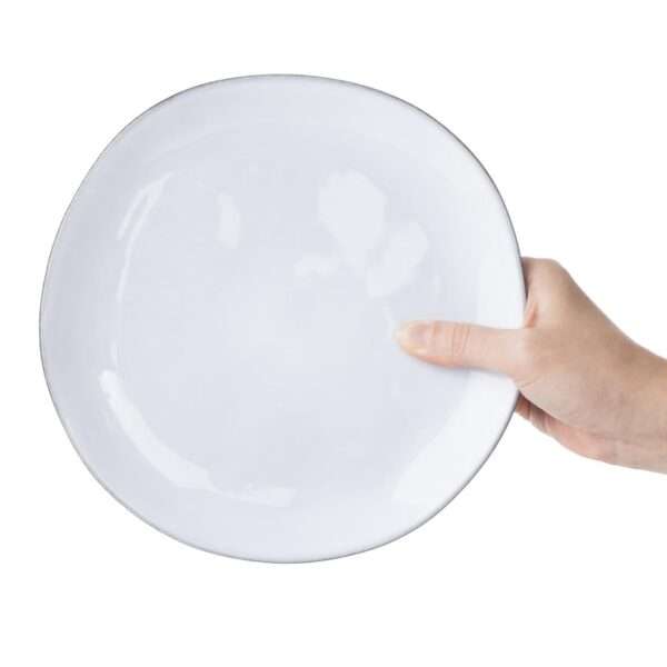 Olympia Raw Recycled Clay Charcoal Coupe Plates 220mm (Pack of 6)