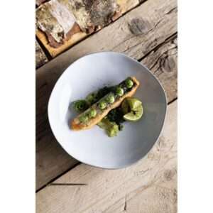 Olympia Raw Recycled Clay Charcoal Coupe Bowls 230mm (Pack of 6)