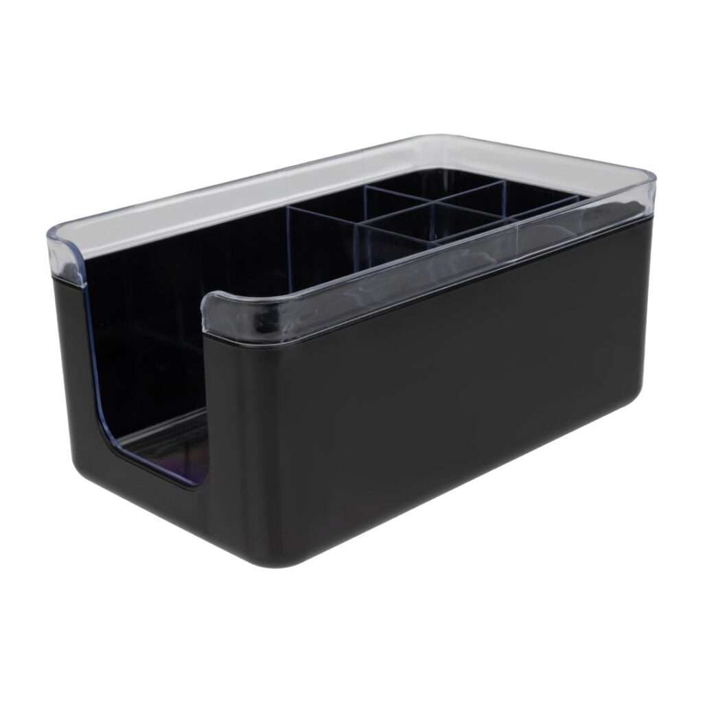 Olympia Kristallon Bar Caddy Black ABS