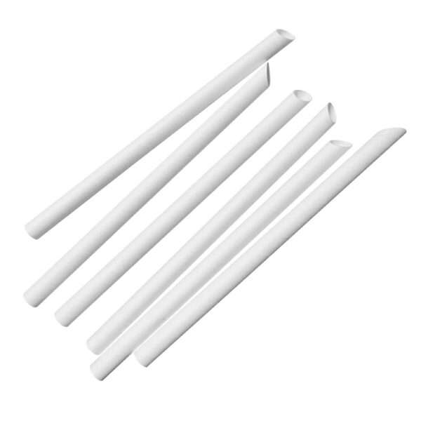 Fiesta Compostable Bubble Tea Straw White 12x210mm (Pack of 150)