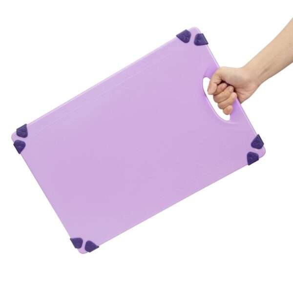 Hygiplas Commercial Grip Chopping Board Purple 458x306mm