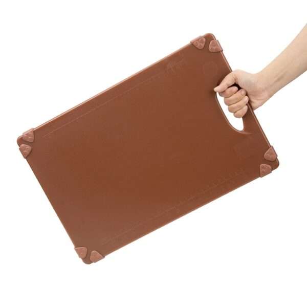 Hygiplas Commercial Grip Chopping Board Brown 458x306mm