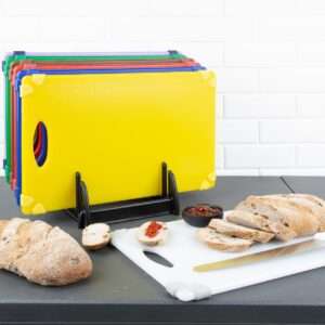 Hygiplas Commercial Grip Chopping Board Set 458x306x12mm (Pack 7)